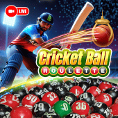 Cricket Ball Roulette live casino card